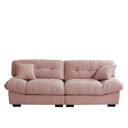 89 canapés sectionnels Fluffy Cloud, canapés minimalistes modernes avec deux coussins
