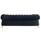 89 Velvet 3-Seater Sofa Sofa with Two Seat Cushions and Two Toss Pillows
