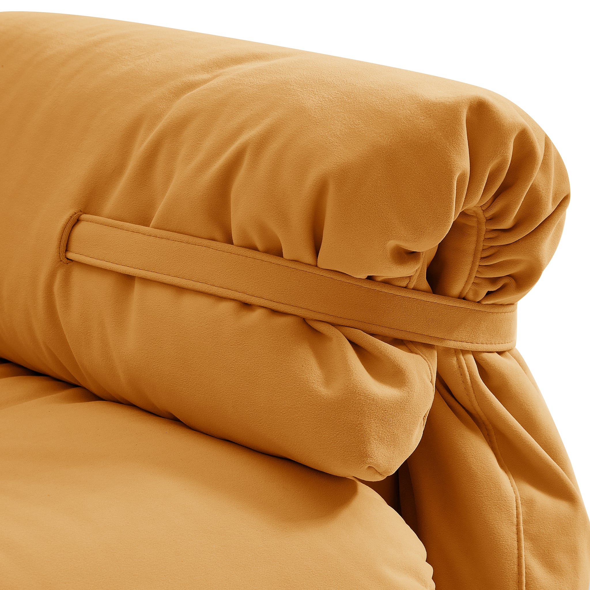 Butter Yellow Tufted Sofa
