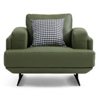 Fauteuil Olivia en cuir véritable pleine fleur