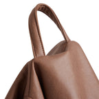 Pouf Litton en cuir gris