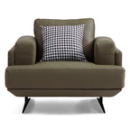 Fauteuil Olivia en cuir véritable pleine fleur