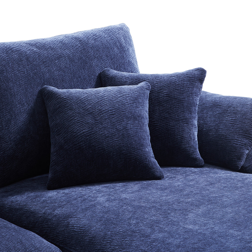 Le canapé d'angle en U bleu marine Empress