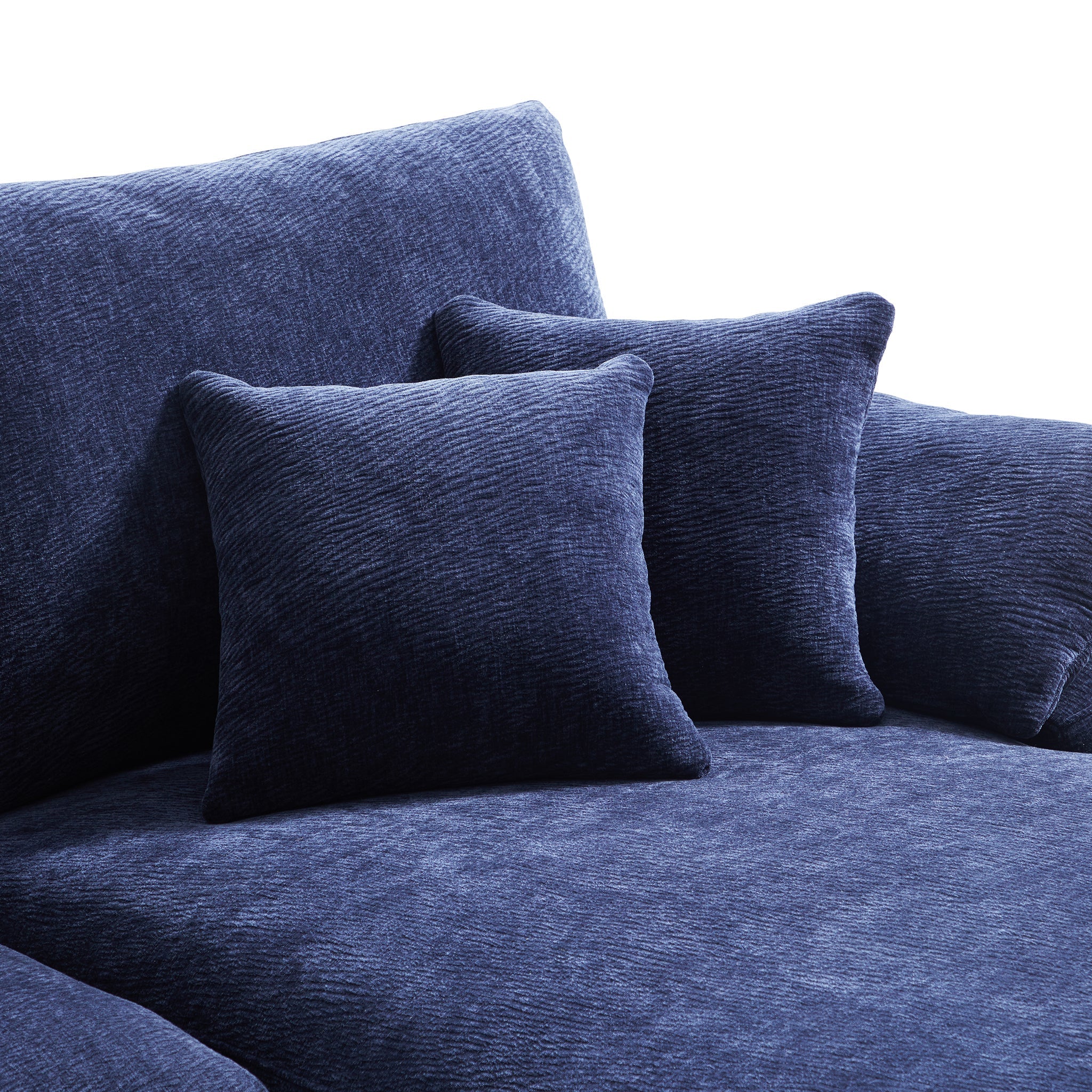 Le canapé d'angle en U bleu marine Empress