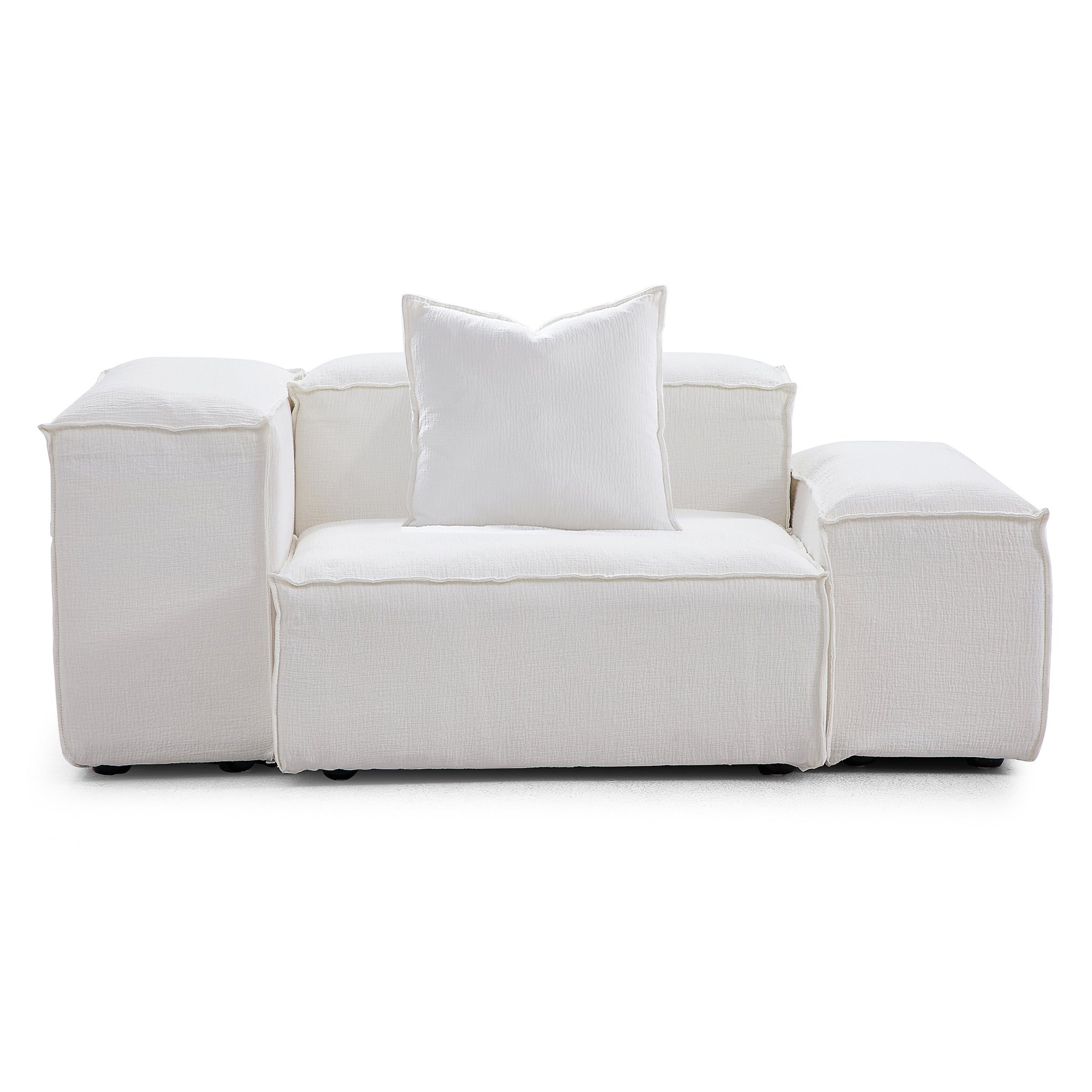 Freedom Modular Gray Accent Armchair