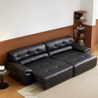 Ridhay Leather Sleeper Sofa