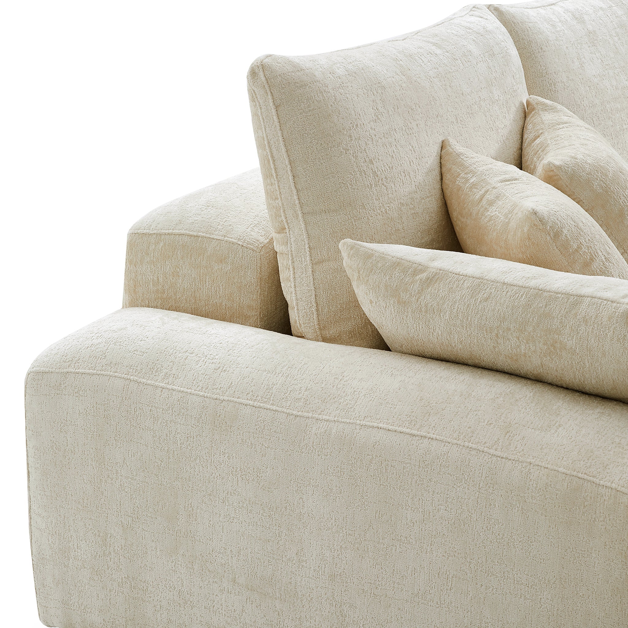 L'ensemble de canapés beiges Empress