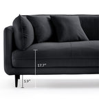 Vanilla Brown Leather Sectional