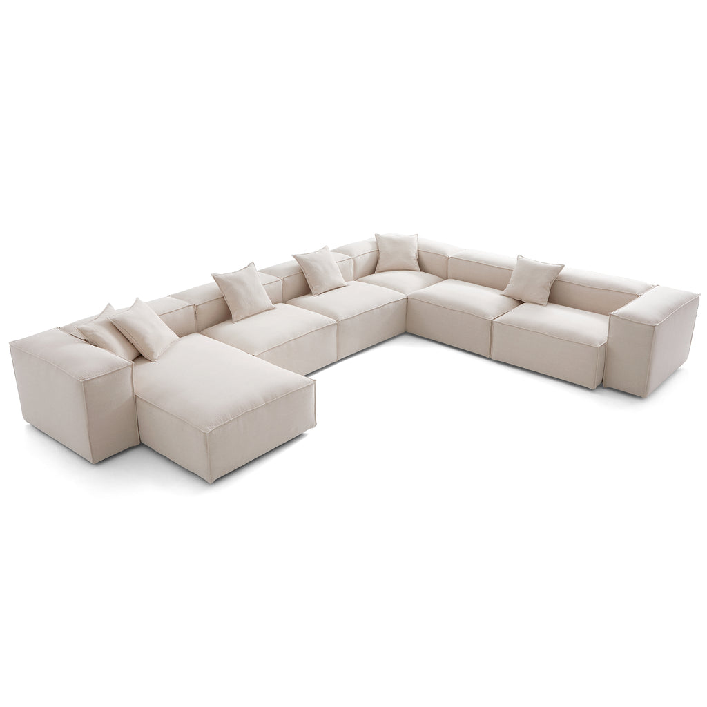 Canapé sectionnel en U gris Freedom Modular