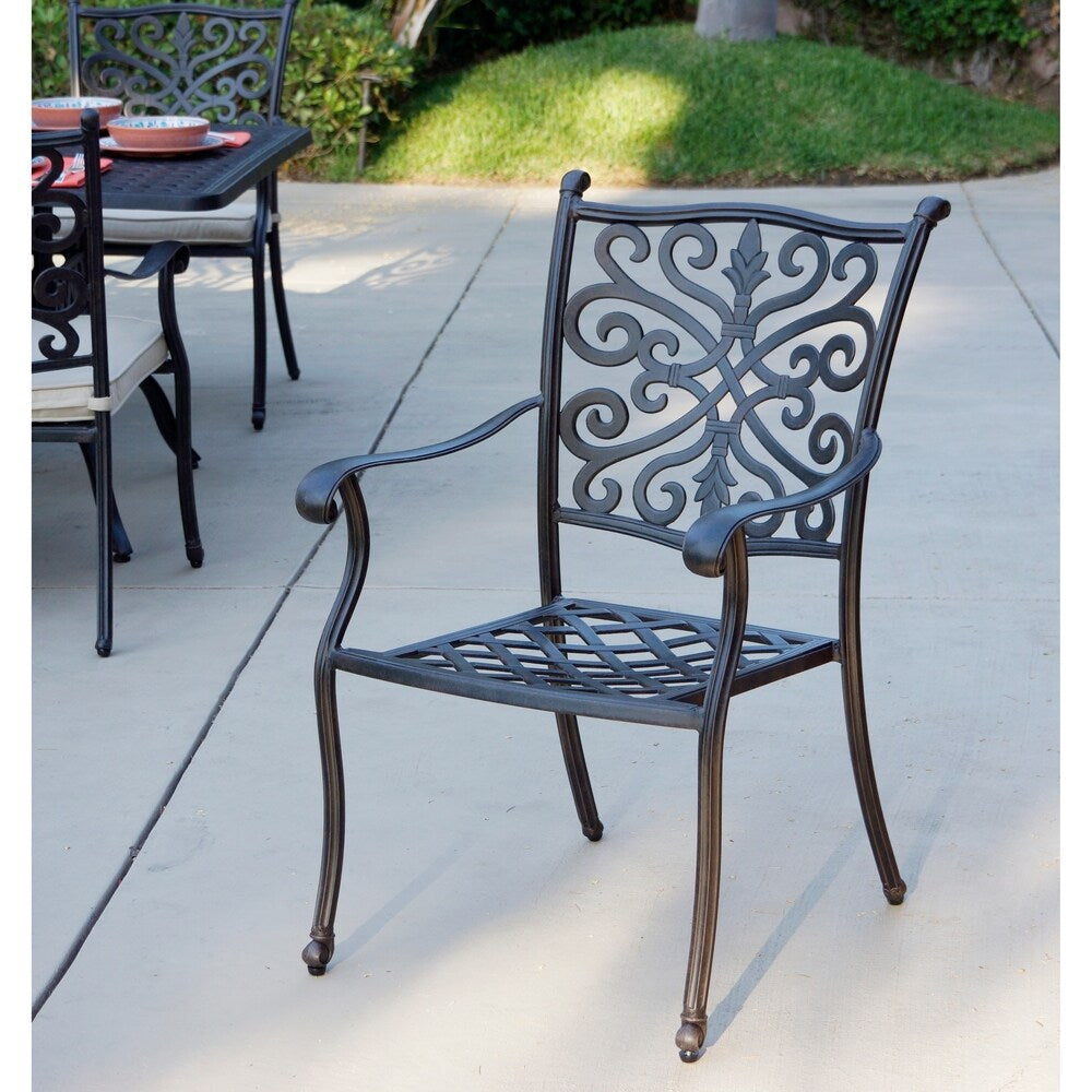 Ensemble de salle à manger de patio 9 pièces avec coussins et table à manger rectangulaire de 44 x 84 po