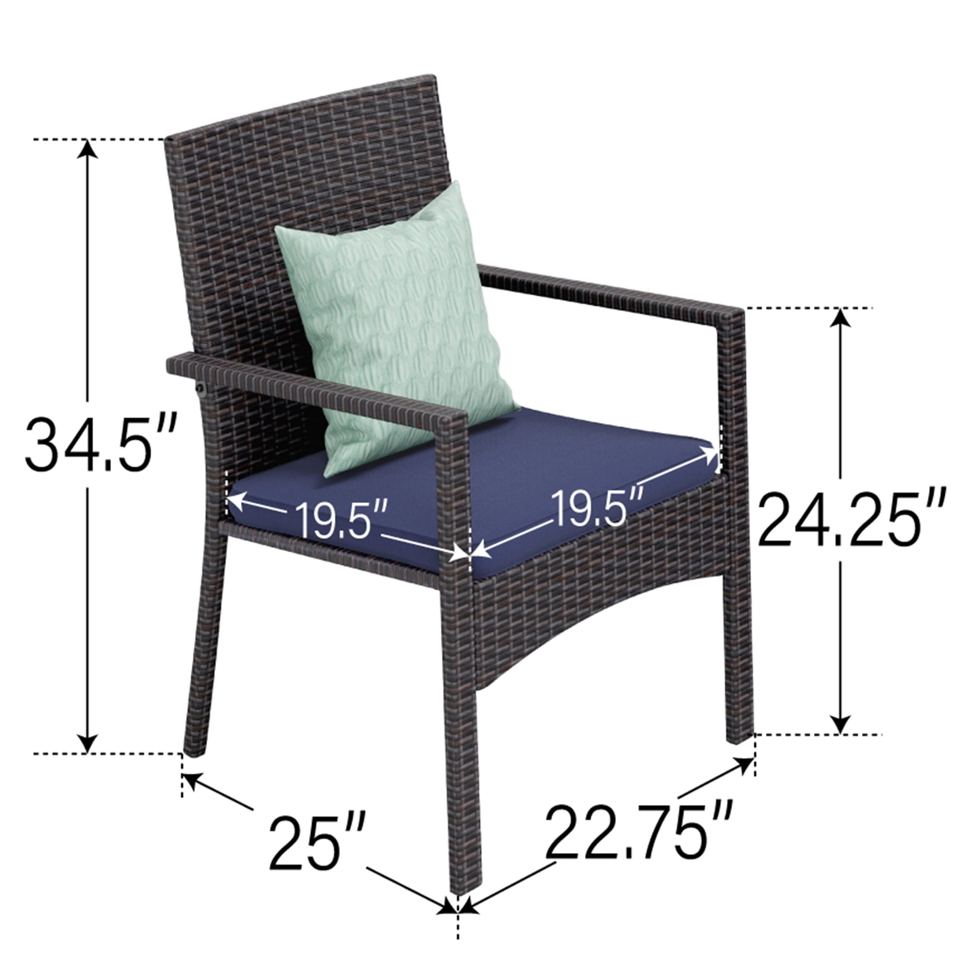 Ensemble de salle à manger de patio 9 pièces en rotin et osier avec trou pour parasol