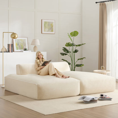 Canapé sectionnel modulaire surdimensionné de 90 pouces
