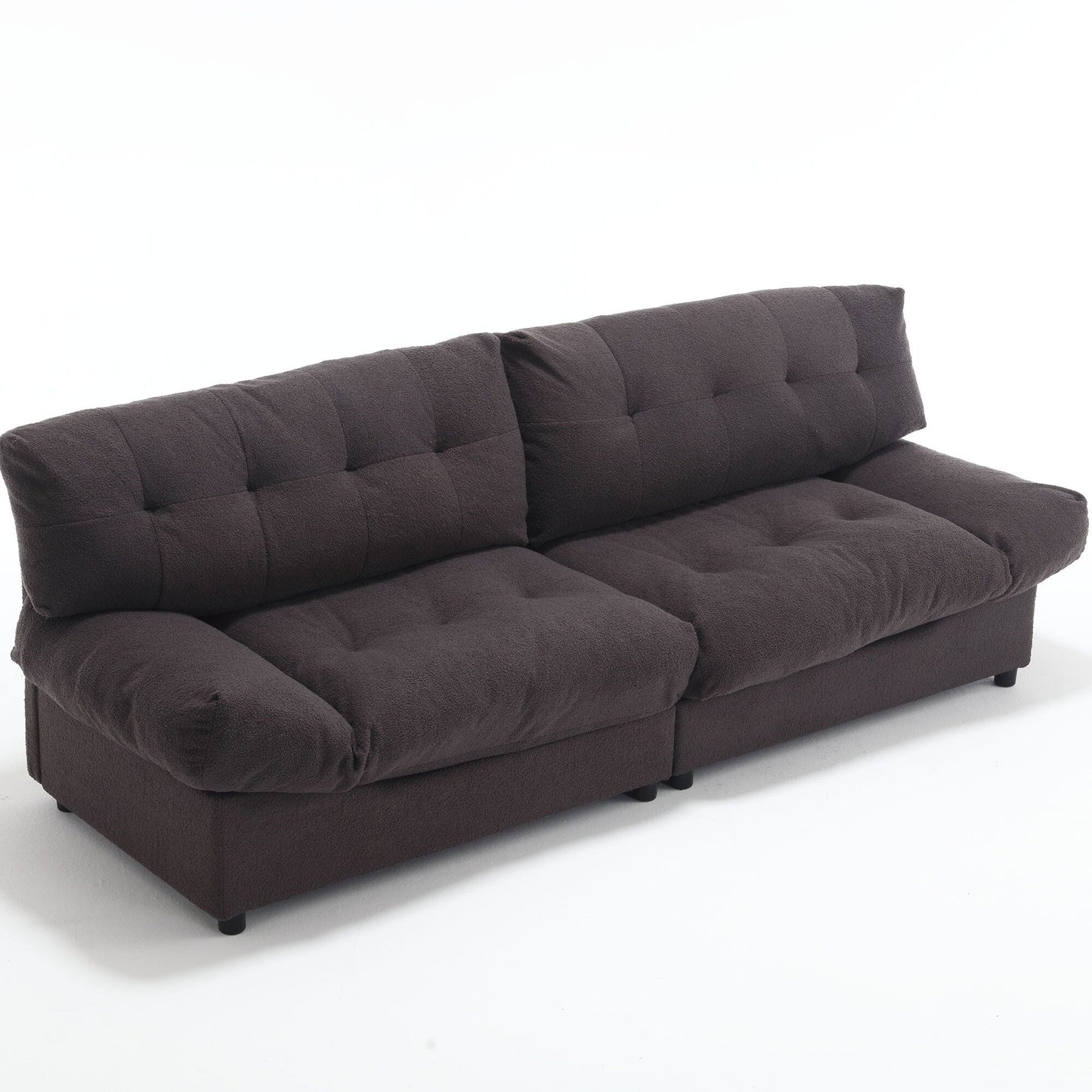 Canapé 2 places en tissu capitonné de 96,46 pouces, cadre robuste et confortable pour le salon