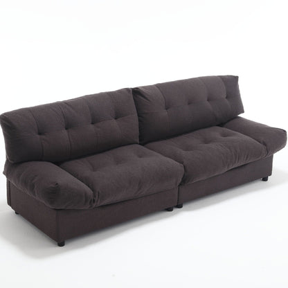 Canapé 2 places en tissu capitonné de 96,46 pouces, cadre robuste et confortable pour le salon