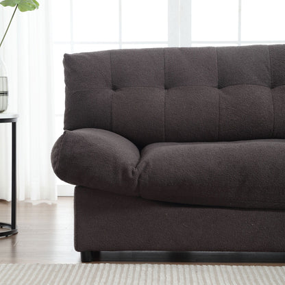 Canapé 2 places en tissu capitonné de 96,46 pouces, cadre robuste et confortable pour le salon