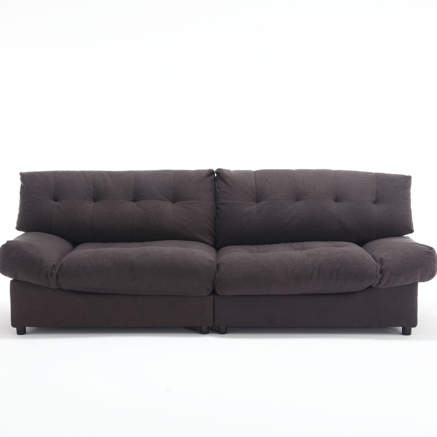 Canapé 2 places en tissu capitonné de 96,46 pouces, cadre robuste et confortable pour le salon