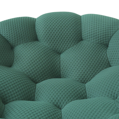 Canapé à bulles moderne 98,43 pouces en forme de nid d'abeille 3D