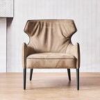 Fauteuil d'appoint Hippo Camel en daim