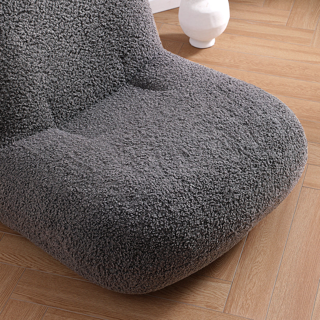 Fauteuil d'appoint gris Puff