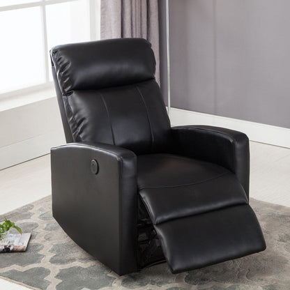 Petit fauteuil de lecture inclinable électrique AC Pacific Modern en similicuir