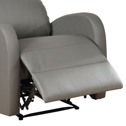 Petit fauteuil de lecture inclinable électrique AC Pacific Modern en similicuir