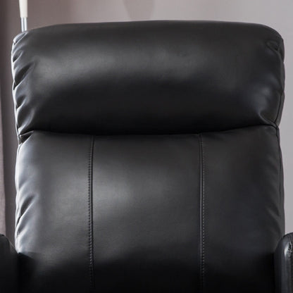Petit fauteuil de lecture inclinable électrique AC Pacific Modern en similicuir
