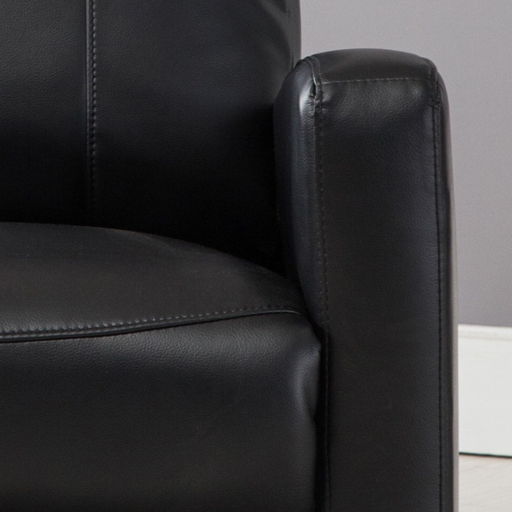 Petit fauteuil de lecture inclinable électrique AC Pacific Modern en similicuir