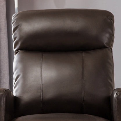 Petit fauteuil de lecture inclinable électrique AC Pacific Modern en similicuir