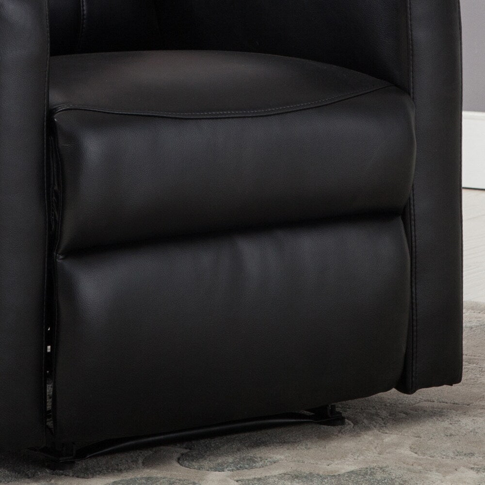 Petit fauteuil de lecture inclinable électrique AC Pacific Modern en similicuir