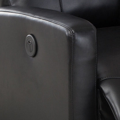 Petit fauteuil de lecture inclinable électrique AC Pacific Modern en similicuir