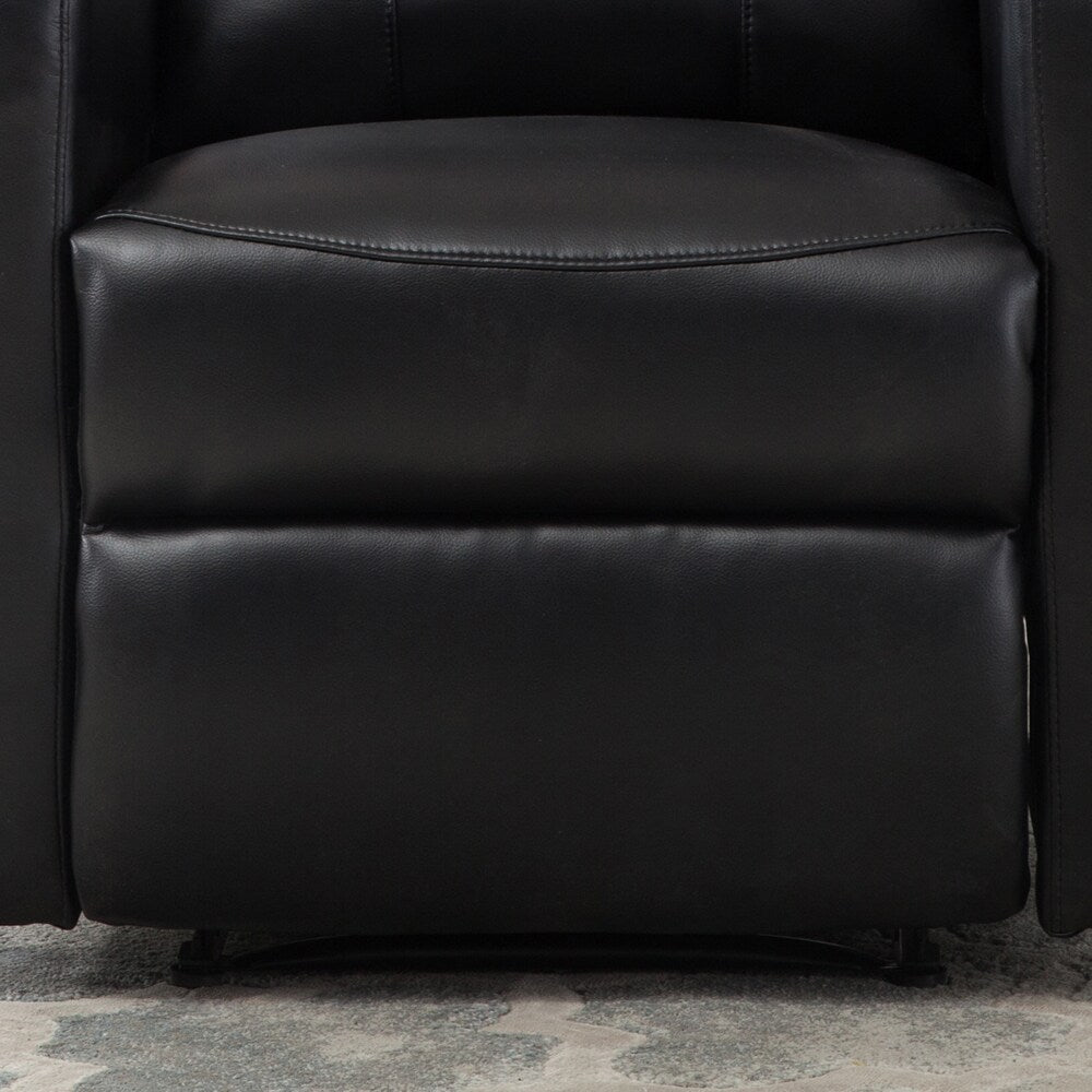 Petit fauteuil de lecture inclinable électrique AC Pacific Modern en similicuir