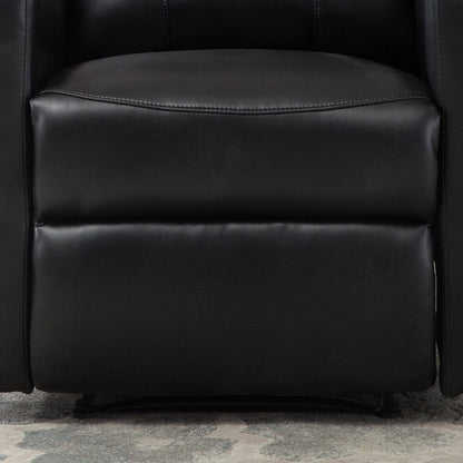 Petit fauteuil de lecture inclinable électrique AC Pacific Modern en similicuir