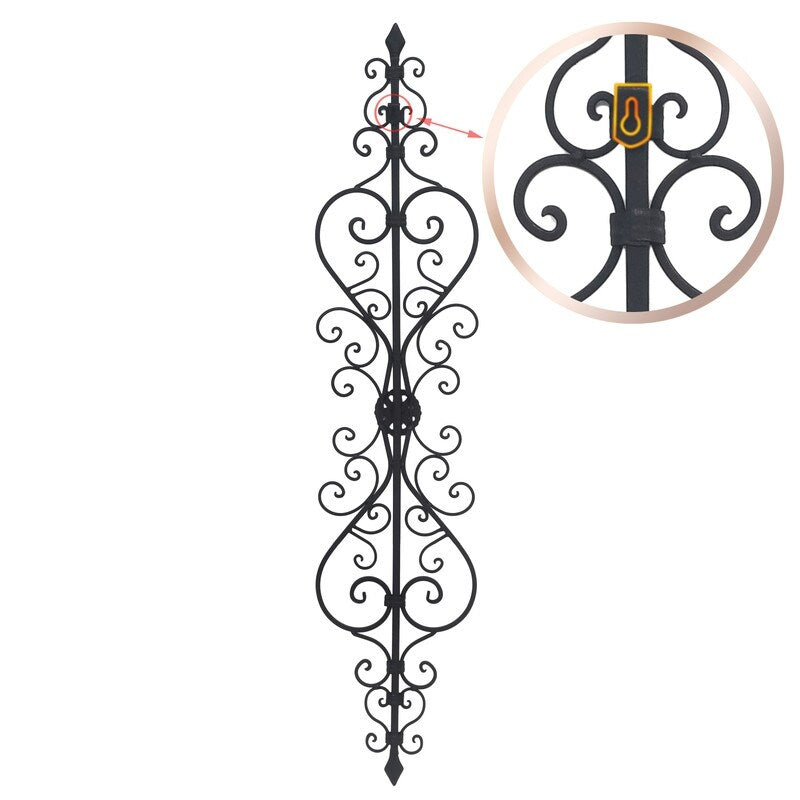Décoration murale en métal à volutes noires ADECO pour salon