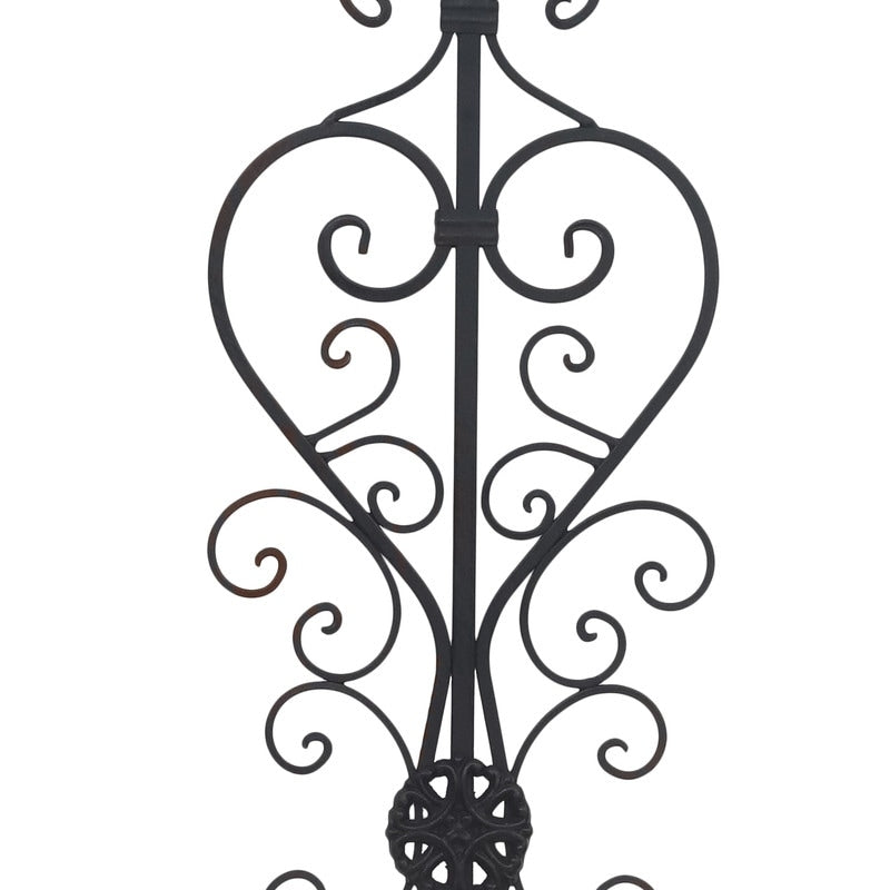 Décoration murale en métal à volutes noires ADECO pour salon