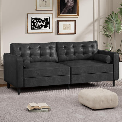 Canapé moderne du milieu du siècle AECOJOY 84.2 avec 2 coussins traversins