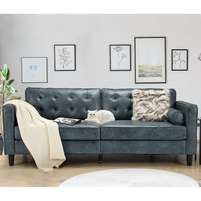 Canapé moderne du milieu du siècle AECOJOY 84.2 avec 2 coussins traversins