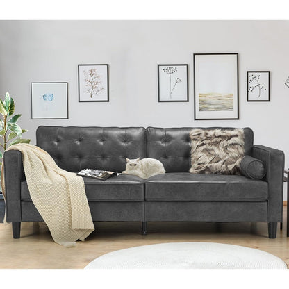 Canapé moderne du milieu du siècle AECOJOY 84.2 avec 2 coussins traversins