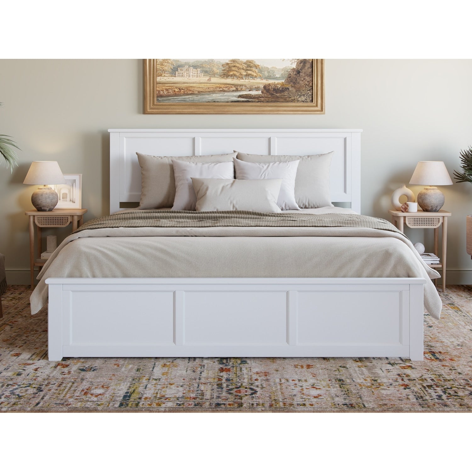 AFI Madison Platform Bed with Matching Footboard & Trundle