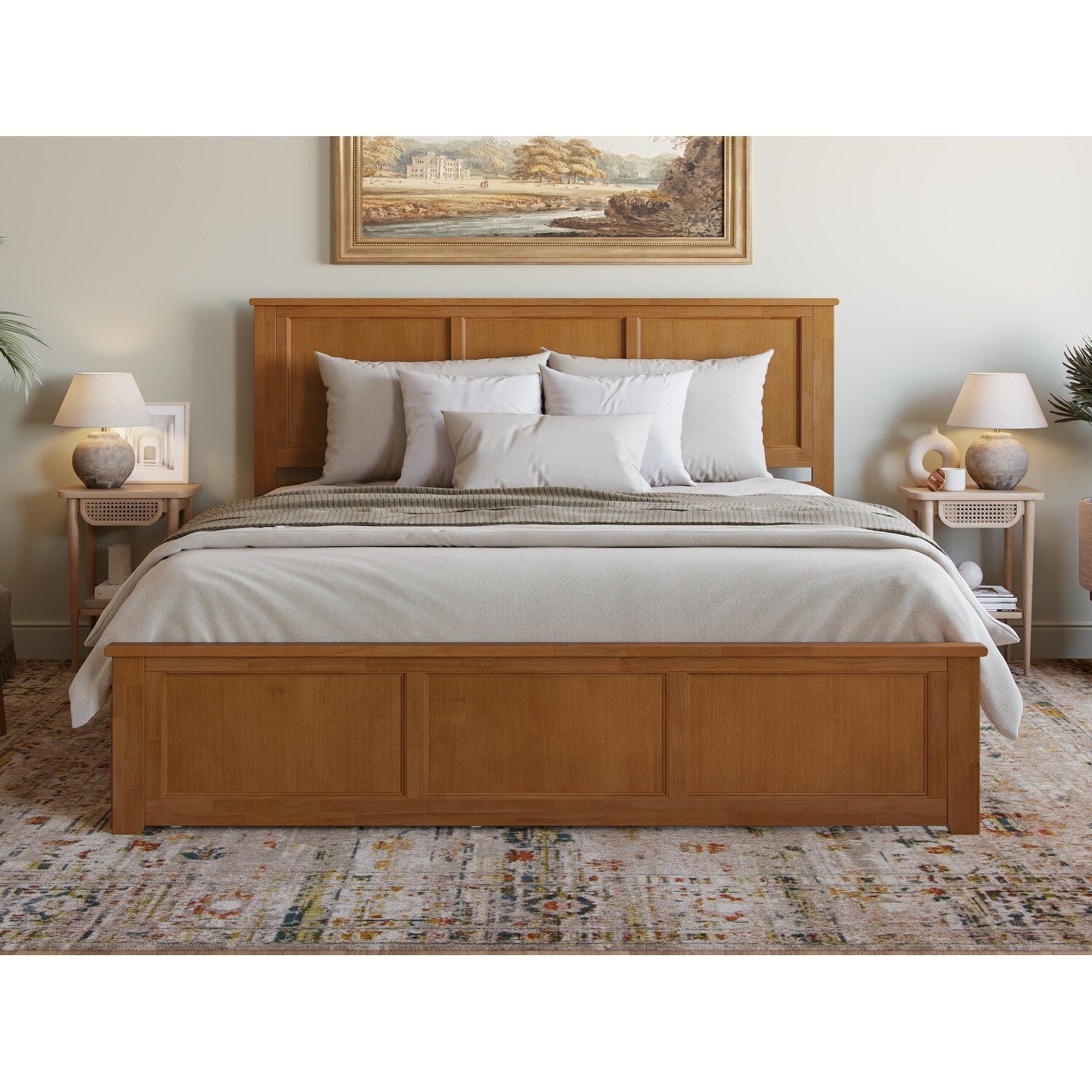 AFI Madison Platform Bed with Matching Footboard & Trundle