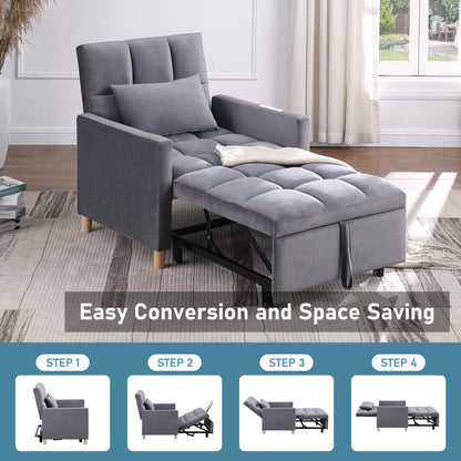 Fauteuil-lit convertible Aukfa avec oreiller