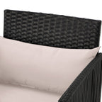 Ensemble de bar de patio en osier AVAWING 3 pièces avec housse de coussin supplémentaire