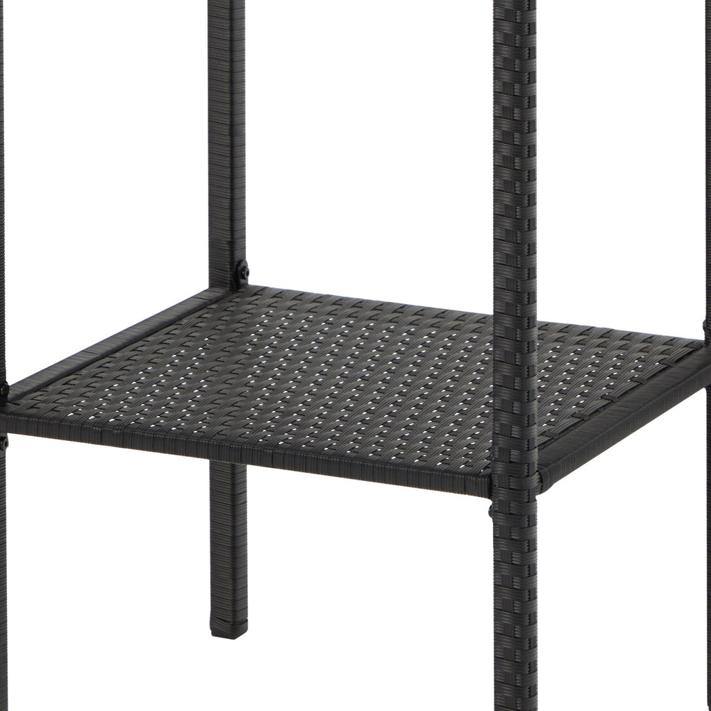 Ensemble de bar de patio en osier AVAWING 3 pièces avec housse de coussin supplémentaire