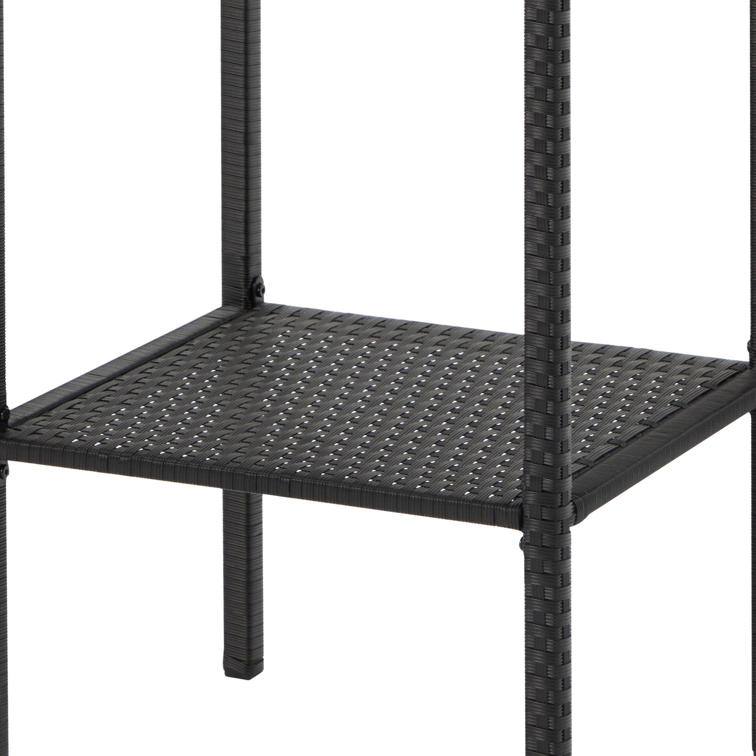 Ensemble de bar de patio en osier AVAWING 3 pièces avec housse de coussin supplémentaire