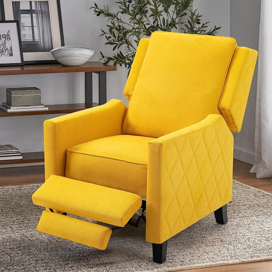 Fauteuil inclinable à dossier relevable AVAWING Fauteuil à oreilles en lin