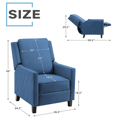AVAWING Lot de 2 fauteuils inclinables à dossier relevable Fauteuil à oreilles en lin