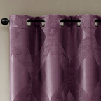 Rideau occultant total en jacquard tricoté SunSmart Abel Ogee