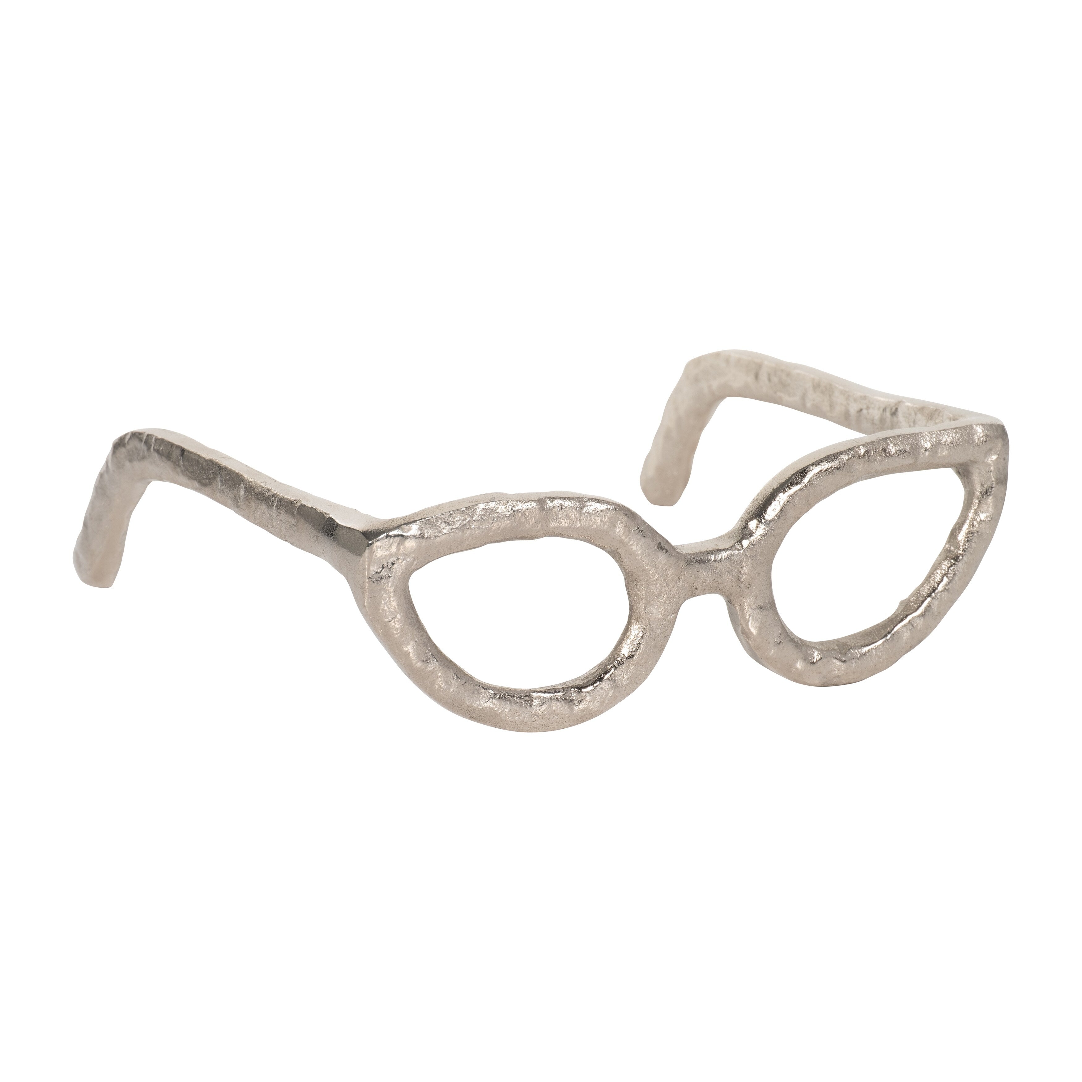 Sagebrook Home Sculpture abstraite moderne en métal et verres en aluminium, objet décoratif