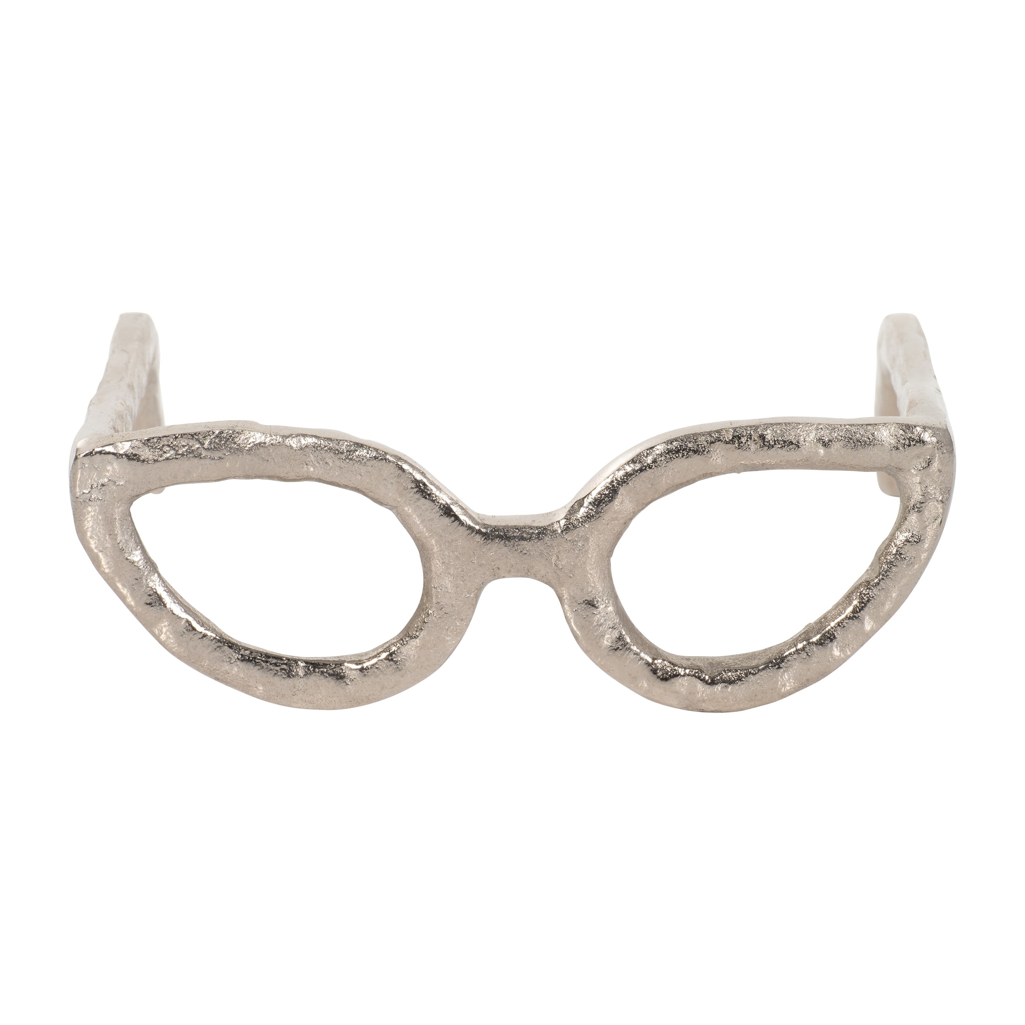 Sagebrook Home Sculpture abstraite moderne en métal et verres en aluminium, objet décoratif