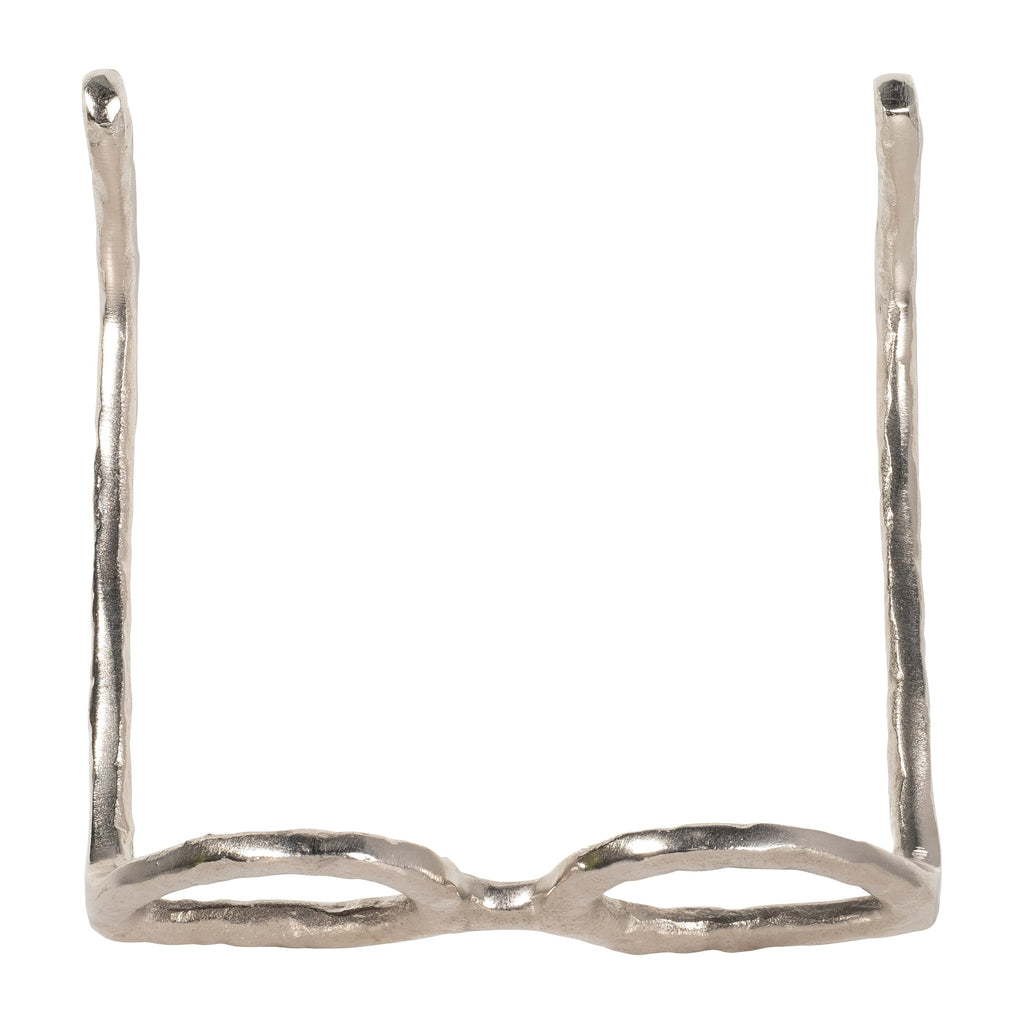 Sagebrook Home Sculpture abstraite moderne en métal et verres en aluminium, objet décoratif