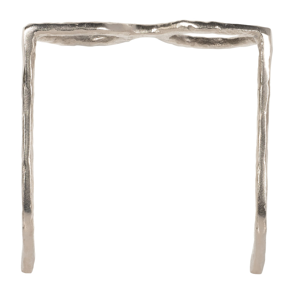 Sagebrook Home Sculpture abstraite moderne en métal et verres en aluminium, objet décoratif